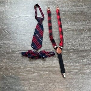toddler Suspenders with Matching neck ties